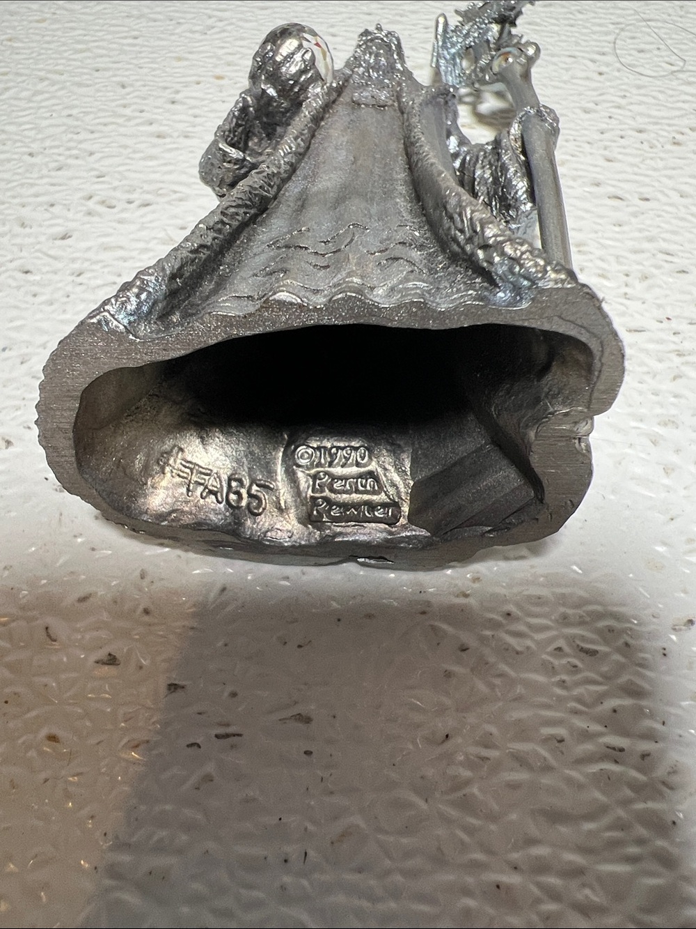 Perth Pewter Wizard Figurine 1990 by Ray Lamb Rare 3 Crystals - Picture 8 of 9